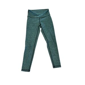 FLEO Womens Medium spruce Green Heathered High Waisted Leggings Activewear